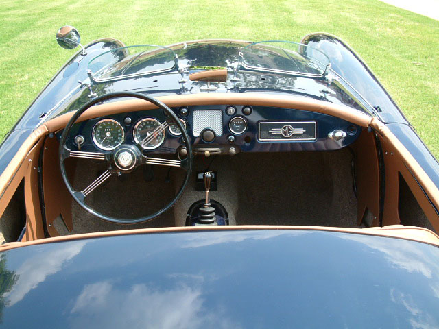 1960 MG MGA 1600 Convertible. Classic British sports car by MG, the 1960 MGA Convertible in Blue. A Blue 1960 MGA 1600 Convertible by British car company MG