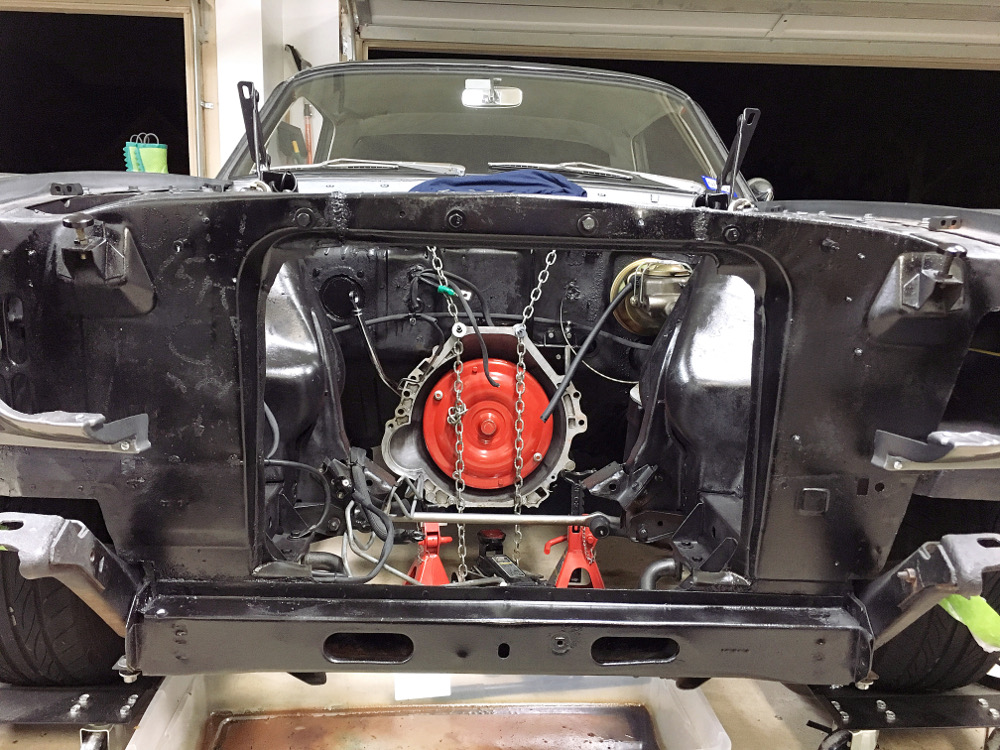 1965 Ford Mustang Big Block Radiator Modification